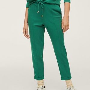Cotton Style Straight Jogger in Green